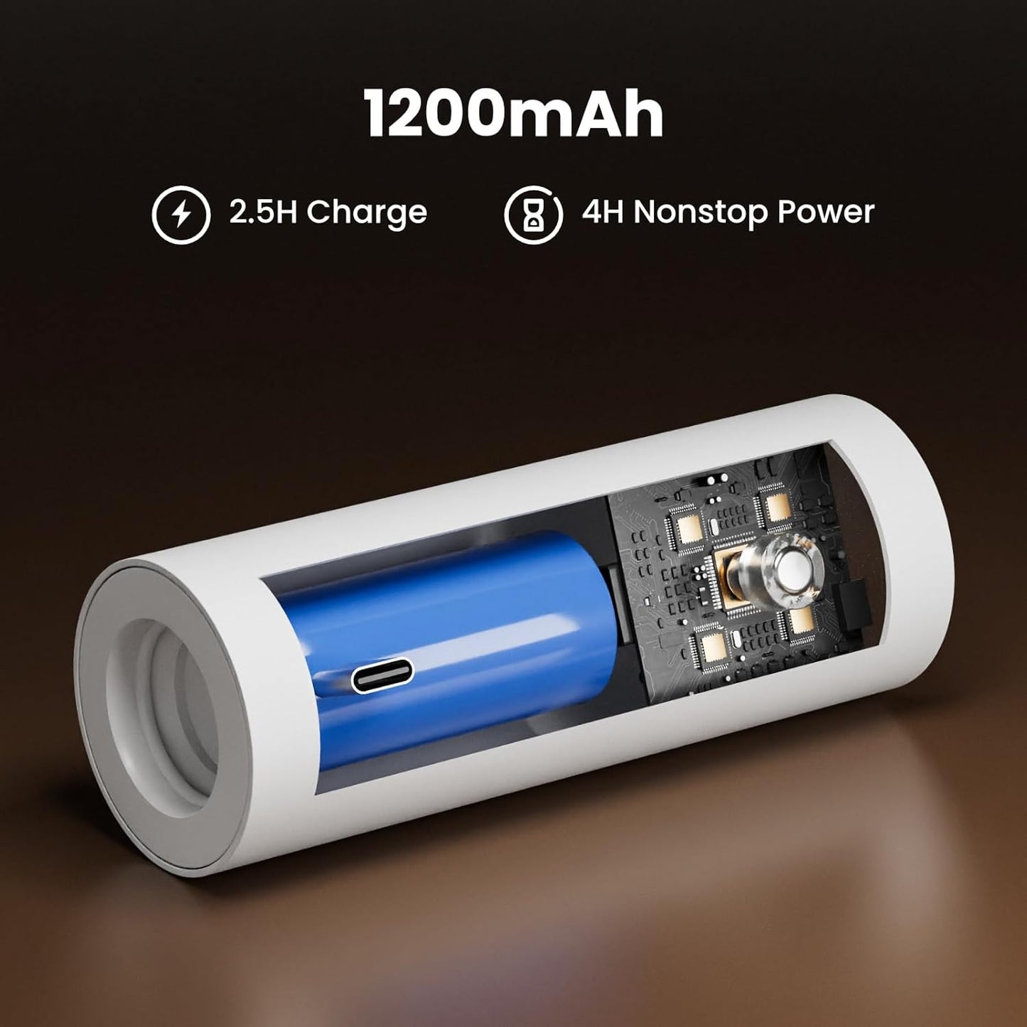 4-in-1 Cordless Rechargeable Desk Lamp with Clamp