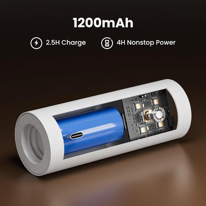 4-in-1 Cordless Rechargeable Desk Lamp with Clamp