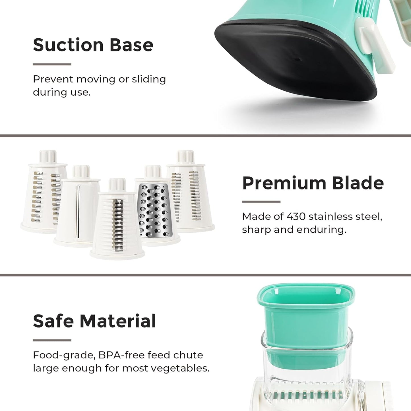 5-in-1 Rotary Cheese Grater – Fast, Easy & Mess-Free