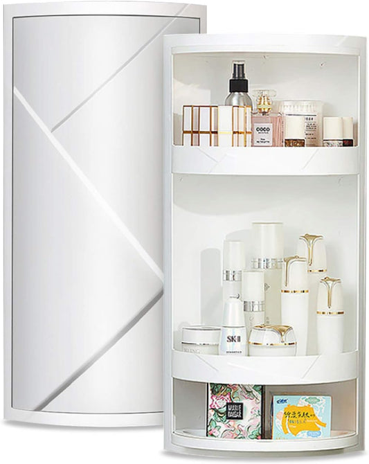 Rotating Corner Storage Cabinet | Space-Saving Organizer