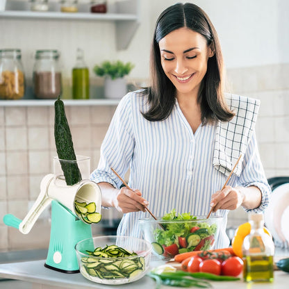 5-in-1 Rotary Cheese Grater – Fast, Easy & Mess-Free