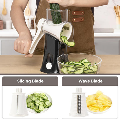 5-in-1 Rotary Cheese Grater – Fast, Easy & Mess-Free