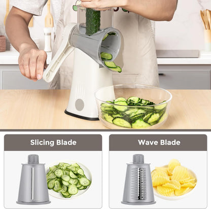5-in-1 Rotary Cheese Grater – Fast, Easy & Mess-Free