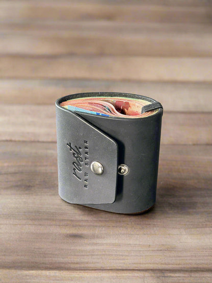 Magnetic Leather Wallet,The Cash Wrap Wallet