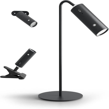 4-in-1 Cordless Rechargeable Desk Lamp with Clamp