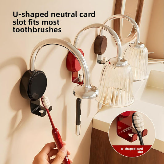 Magnetic Flower Toothbrush Holder Set