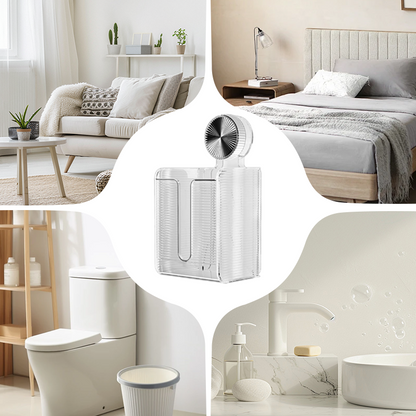 🔥Wall Mounted Suction Cup Transparent Tissue Organizer